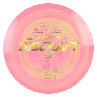 Discraft Disc Golf Paul McBeth Signature ESP Undertaker Fairway 9/5/-1/2 Peach Mango Swirl/Gold Cubes 170-172g