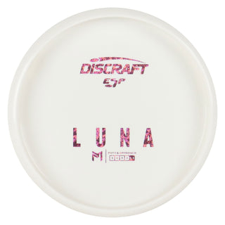 Discraft Disc Golf Paul McBeth ESP Luna Solid White Putter 3/3/0/3 White/Pink Hearts 164-166g