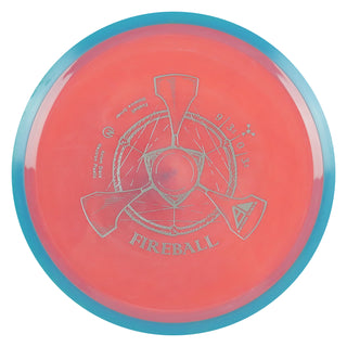 Axiom Disc Golf Neutron Fireball Distance Driver 9/3.5/0/3.5 Peach/Blue 172 grams