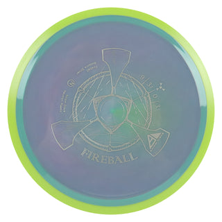 Axiom Disc Golf Neutron Fireball Distance Driver 9/3.5/0/3.5 Slate Purple/Yellow 170 grams