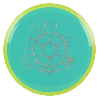 Axiom Disc Golf Neutron Fireball Distance Driver 9/3.5/0/3.5 Teal/Yellow 170 grams