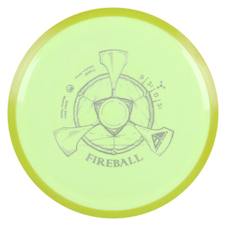 Axiom Disc Golf Neutron Fireball Distance Driver 9/3.5/0/3.5 Pastel Yellow/Yellow 170 grams