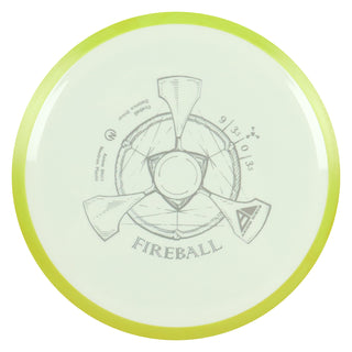 Axiom Disc Golf Neutron Fireball Distance Driver 9/3.5/0/3.5 White/Yellow 171 grams