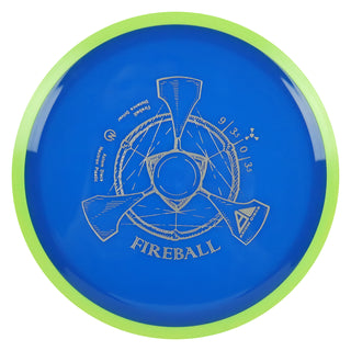 Axiom Disc Golf Neutron Fireball Distance Driver 9/3.5/0/3.5 Dark Blue/Yellow 172 grams
