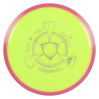 Axiom Disc Golf Neutron Fireball Distance Driver 9/3.5/0/3.5 Yellow/Pink 172 grams