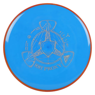 Axiom Disc Golf Neutron Proxy Soft Putter 3/3/-1/0.5 Blue/Orange Red 173 grams
