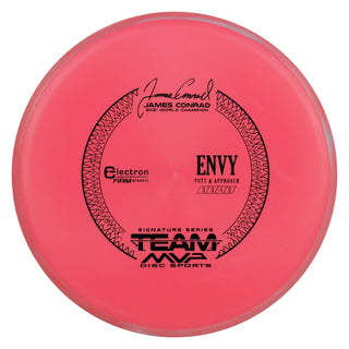 Axiom Disc Golf Electron Firm James Conrad Signature Envy Putter 3/3/0/2 Red/Red 173 grams