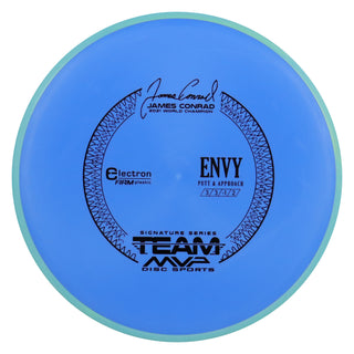 Axiom Disc Golf Electron Firm James Conrad Signature Envy Putter 3/3/0/2 Blue/Light Blue 174 grams
