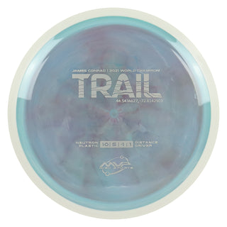 MVP Discs Sports Project Lab Coat James Conrad Neutron Trail Distance Driver 10/5/-1/1 Teal Maroon 167 grams