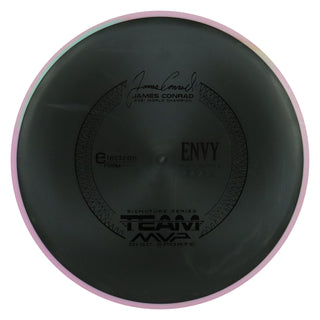 Axiom Disc Golf Electron Firm James Conrad Signature Envy Putter 3/3/0/2 Black/Pink Teal 169 grams