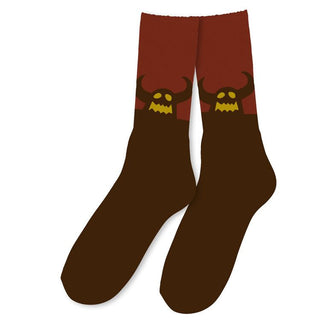 Toy Machine Skateboards Socks OG Monster Brown OS Adult Crew