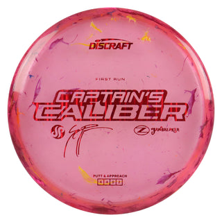 Discraft Disc Golf 2026 First Run Captain's Caliber Z Jawbreaker Pink/Red Lines 173-174g