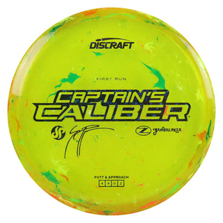 Discraft Disc Golf 2026 First Run Captain's Caliber Z Jawbreaker Yellow/Black Stars 173-174g