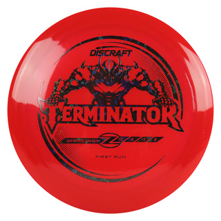 Discraft Disc Golf First Run Z Line Terminator Distance Driver 12/5/-1/3 Red/Black Stars 173g