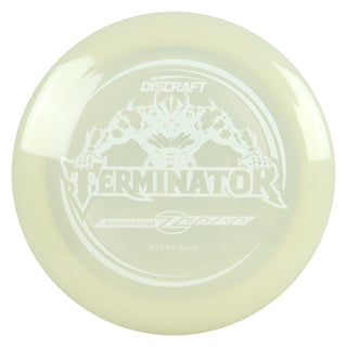 Discraft Disc Golf First Run Z Line Terminator Distance Driver 12/5/-1/3 White/White 173g