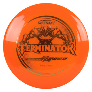 Discraft Disc Golf First Run Z Line Terminator Distance Driver 12/5/-1/3 Orange/Orange 173g