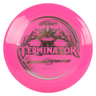 Discraft Disc Golf First Run Z Line Terminator Distance Driver 12/5/-1/3 Pink/Silver 176g