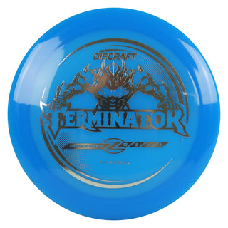 Discraft Disc Golf First Run Z Line Terminator Distance Driver 12/5/-1/3 Blue/Silver 173g