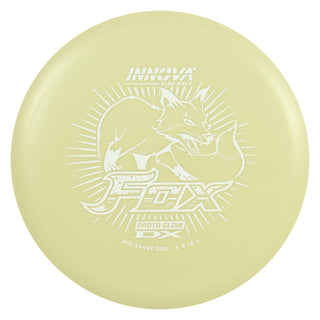 Innova Disc Golf Proto Glow DX Fox Midrange Disc 5/6/-2/1 White 168 grams