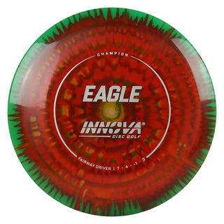 Innova Disc Golf Champion I-Dye Eagle Fairway Driver 7/4/-1/3 Red Waves/Silver 172 grams
