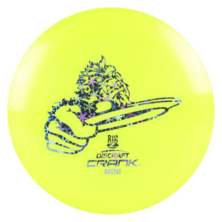 Discraft Disc Golf Big Z Crank Mini 6" Thrower or Marker Yellow/Snowflakes