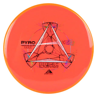 Axiom Disc Golf Prism Neutron Pyro Midrange Driver 5/4/0/2.5 Bright Red/Orange 178 grams