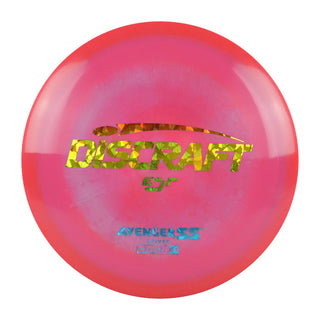 Discraft Disc Golf ESP Avenger SS Distance Driver 10/5/-3/1 Plum Red/Rainbow Shatter 173-174g