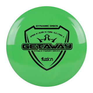 Dynamic Disc Golf Fuzion Getaway Fairway Driver 9/5/-0.5/3 Green/Black 171 grams