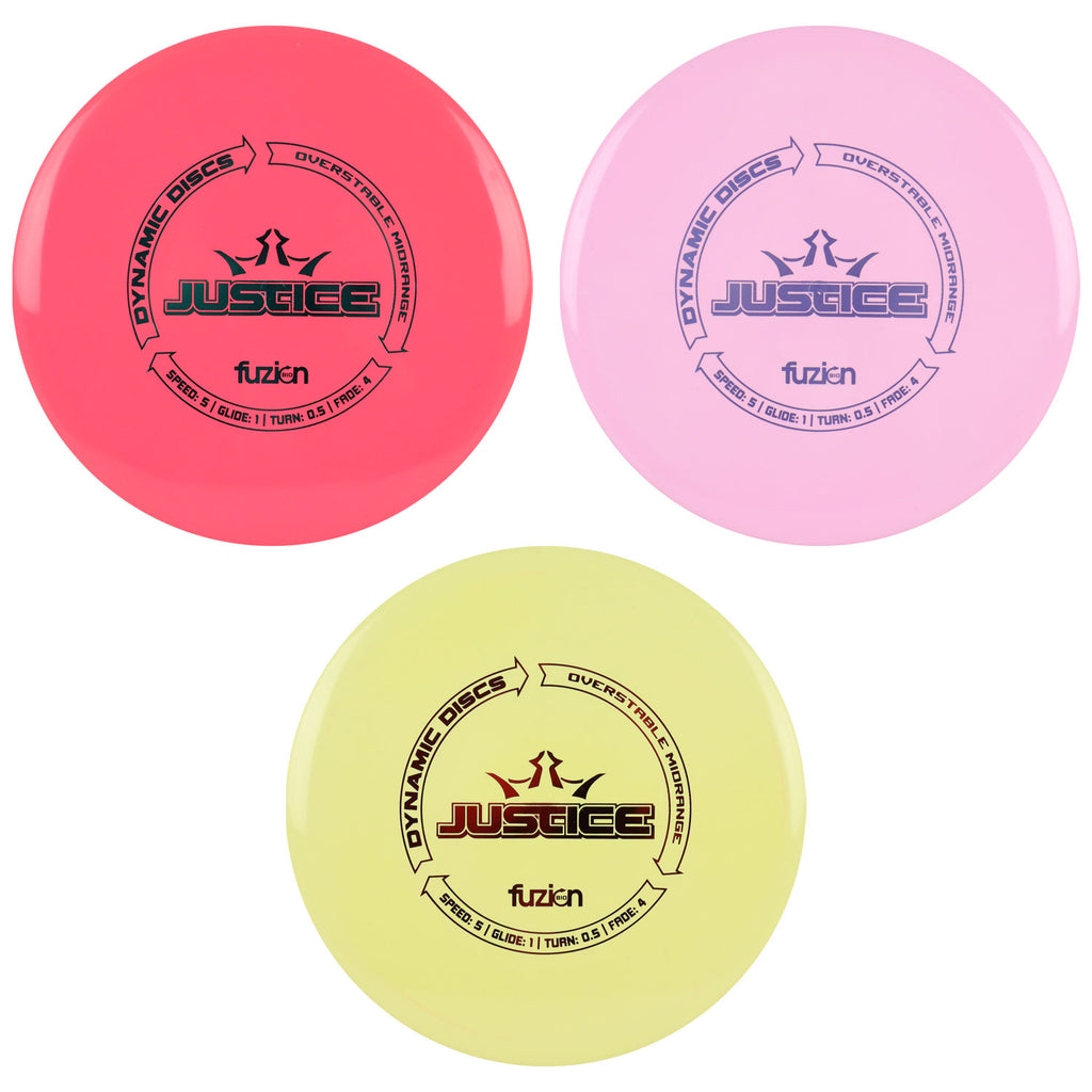 Dynamic Disc Golf BioFuzion Justice Midrange Disc 5/1/0.5/4 - Choose E ...