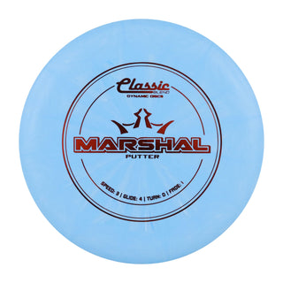 Dynamic Disc Golf Classic Blend Burst Marshall Putter 3/4/0/1 Sky Blue/Rust 174 grams