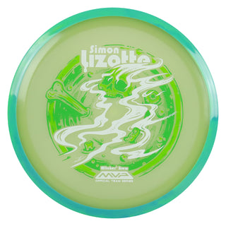 Axiom Disc Golf Eclipse Aspect - Simon Lizotte Halloween 2026 Team Series Green/Aqua Blend 174 grams