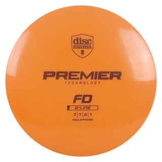 Discmania Disc Golf Premier Q-Line FD Fairway Driver 7/7/0/1 Orange/Purple 169 grams