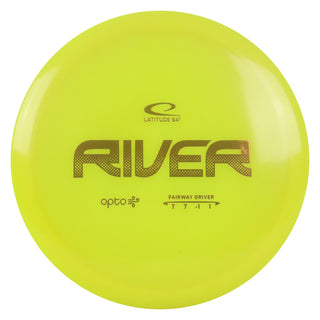 Latitude 64 Disc Golf Opto Air River Fairway Driver 7/7/-1/1 Yellow/Orange 159 grams