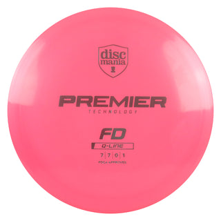 Discmania Disc Golf Premier Q-Line FD Fairway Driver 7/7/0/1 Pink/Turquoise 166 grams
