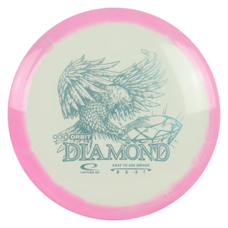 Latitude 64 Disc Golf Gold Orbit Diamond Fairway Driver 8/6/-3/1 Pink/Slate 157 grams
