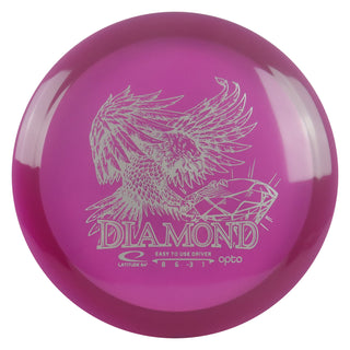Latitude 64 Disc Golf Opto Diamond Fairway Driver 8/6/-3/1 Purple/Silver 163 grams