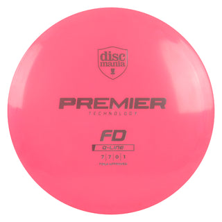 Discmania Disc Golf Premier Q-Line FD Fairway Driver 7/7/0/1 Pink/Slate 171 grams