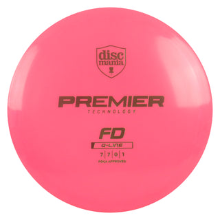 Discmania Disc Golf Premier Q-Line FD Fairway Driver 7/7/0/1 Pink/Green 171 grams