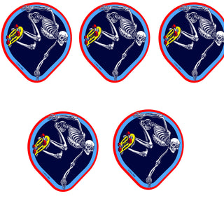Powell Peralta Skateboard Sticker OG Skateboard Skeleton 4" x 4.5" 5-Pack