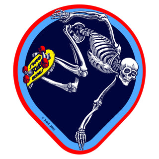 Powell Peralta Skateboard Sticker OG Skateboard Skeleton 4" x 4.5" 5-Pack