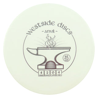 Westside Disc Golf BT Megasoft Anvil Midrange 4/2/0/4 White/Purple 173 grams