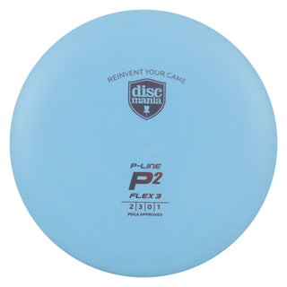 Discmania Disc Golf P-Line P2 Flex 3 Putt and Approach 2/3/0/1 Blue/Red 176 grams