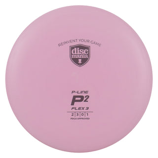 Discmania Disc Golf P-Line P2 Flex 3 Putt and Approach 2/3/0/1 Pink/Black 176 grams