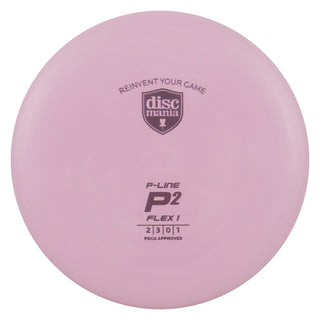Discmania Disc Golf P-Line P2 Flex 1 Putt and Approach 2/3/0/1 Pink/Purple 174 grams