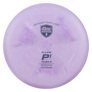 Discmania Disc Golf P-Line P1 Flex 3 Putt and Approach 2/3/0/0 Purple/Indigo 175 grams
