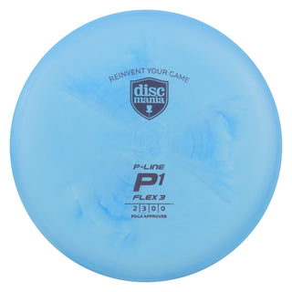 Discmania Disc Golf P-Line P1 Flex 3 Putt and Approach 2/3/0/0 Blue/Purple 174 grams