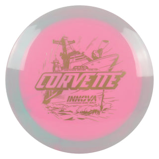 Innova Disc Golf Halo Star Corvette Distance Drivr 14/6/-1/2 Cotton Candy/Gold 169 grams