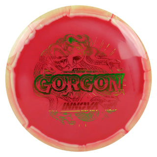 Innova Disc Golf Halo Star Gorgon Distance Driver 10/6/-2/1 Cream Red/Rasta 173 grams