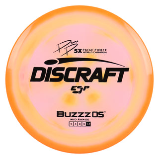 Discraft Disc Golf Paige Pierce ESP Buzzz OS Midrange 5/4/0/3 Orange Pink/Black 174g