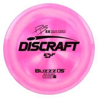 Discraft Disc Golf Paige Pierce ESP Buzzz OS Midrange 5/4/0/3 Hot Pink/Black 175g